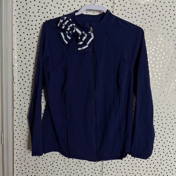 Kate Spade and Beyond Yoga Navy Blue Jacket - Picture 2 of 7